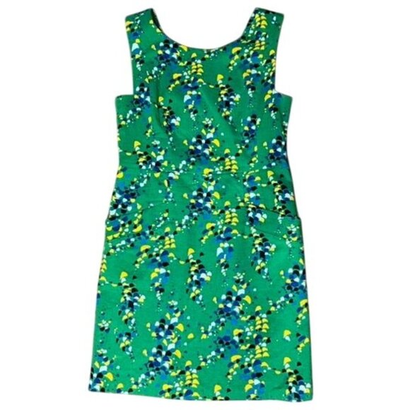 Plenty By Tracy Reese Green Sleeveless Dress With Abstract Print Size 12 Anthrop - Picture 2 of 8